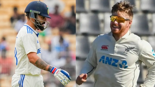 Virat Kohli and Glenn Phillips Virat Kohli and Glenn Phillips