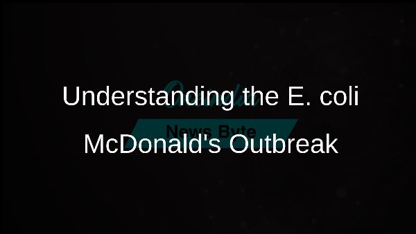 Understanding the E. coli McDonalds Outbreak