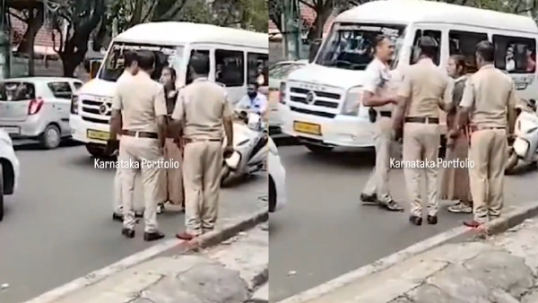 Woman Abuses Bengaluru Traffic Cop