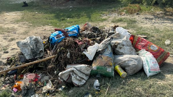 Waste taken out from Yamuna