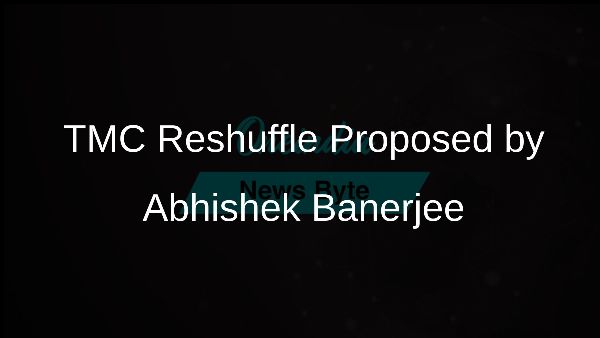 TMC Reshuffle Proposed by Abhishek Banerjee