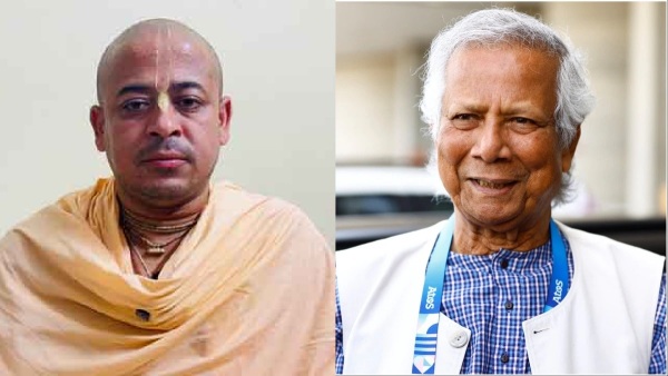 ISKON Leader Chinmoy Krishna Das and Bangladesh PM Dr Muhammad Yunus ISKON Leader Chinmoy Krishna Das and Bangladesh PM Dr Muhammad Yunus