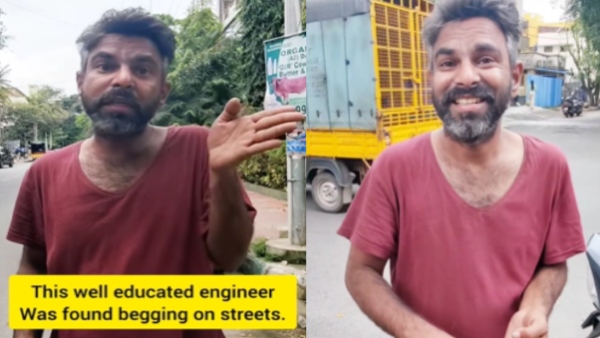 Bengaluru man begging video