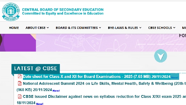 CBSE Class 10 And 12