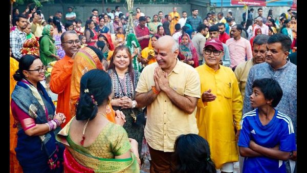 Saini Celebrates Chhath Puja at Brahmasarovar
