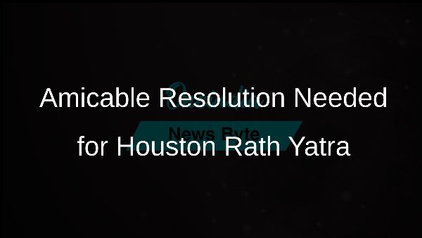 Amicable Resolution Needed for Houston Rath Yatra