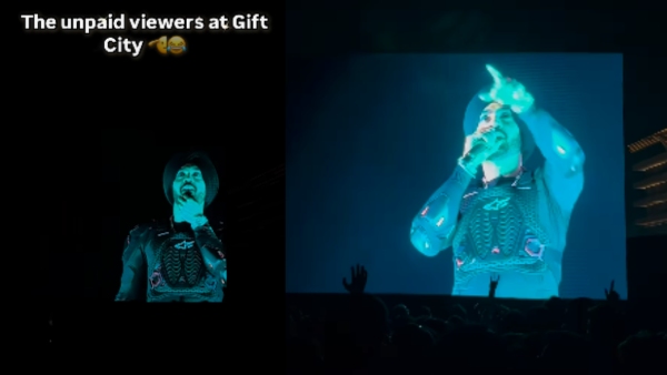 Diljit Dosanjh Calls Out Fans Watching Concert From Hotel Balcony