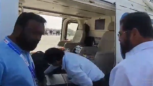 EC Officials inspects Eknath Shinde s Bag