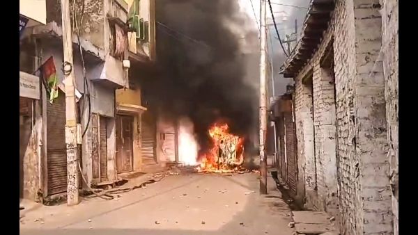 Fire at Seemapuri Police Station in Delhi