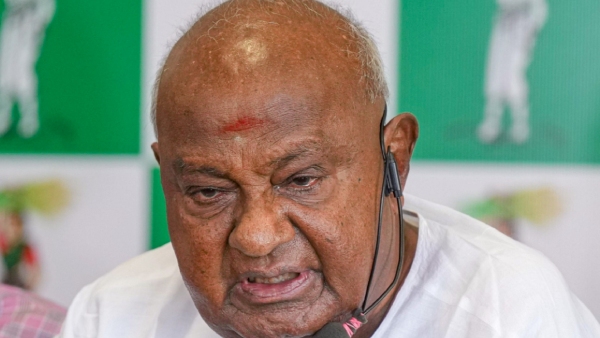 Former prime minister H D Deve Gowda