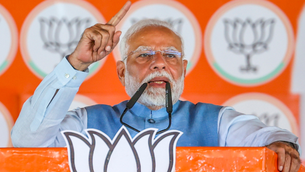 Prime Minister Narendra Modi addresses a public meeting ahead of Jharkhand Assembly elections in Bokaro district Jharkhand Sunday Nov 10 2024