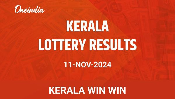 Results of the Kerala State Lottery Win Win for November 11