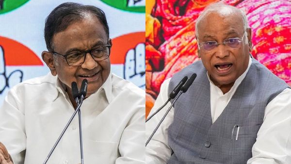 P Chidambaram and Mallikarjun Kharge