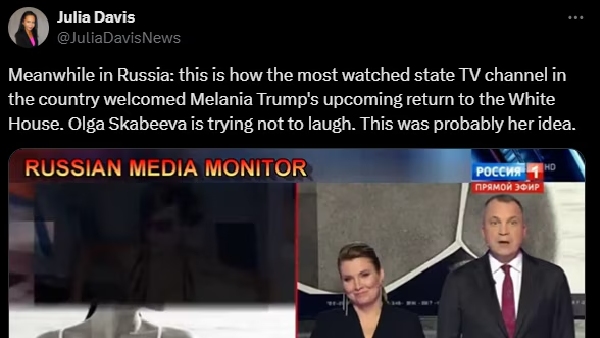 Russian Media Airs Melania Trump s Unclad Photos After Trump s Election Win