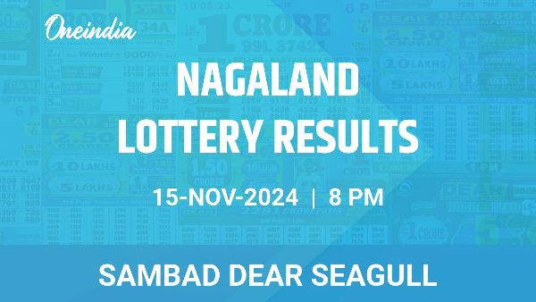 Results of the Nagaland State Lottery Dear Seagull for November 15 at 8 PM