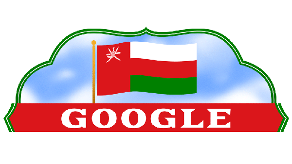Google Doodle Celebrates Oman National Day 2024 With Vibrant Flag Illustration