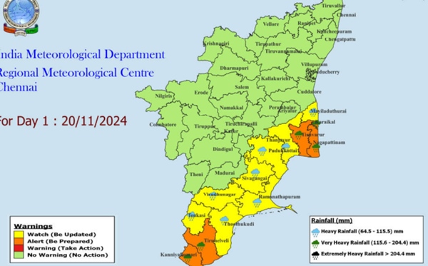 Tamil Nadu Rains Rameswaram Receives Record Rains Is There A Holiday For Schools On Nov 21