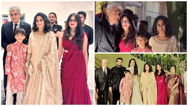 Ajith s Daughter Anoushka Becomes Cynosure Of All Eyes At PV Sindhu s Wedding Reception Watch