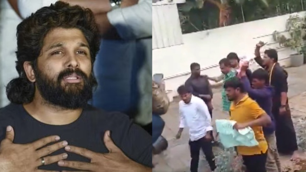 Protesters Demand Justice At Allu Arjun s Home Protesters Demand Justice At Allu Arjun s Home