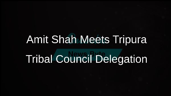 Amit Shah Meets Tripura Tribal Council Delegation