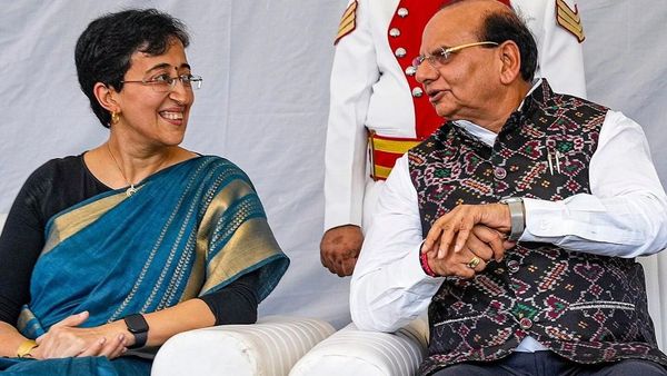 CM Atishi and LG VK Saxena