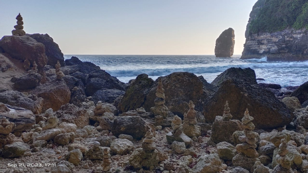 Picturesque view of a tropical beach
