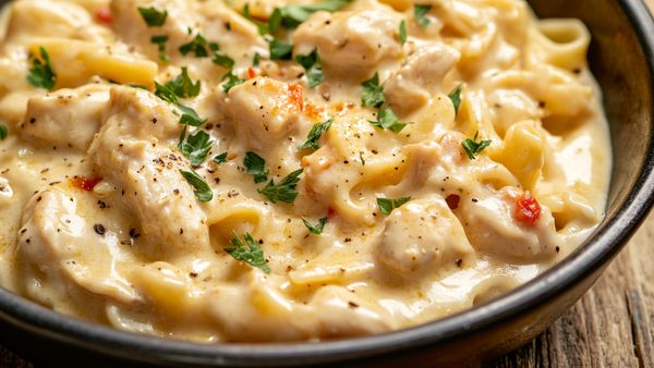 Quick Cheesy Chicken Pasta Recipe