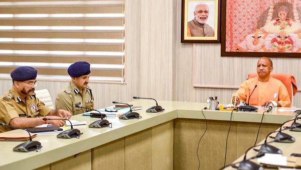 UP Police s high-level meeting with CM Yogi Adityanath UP Police s high-level meeting with CM Yogi Adityanath