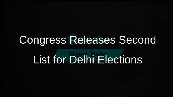 Congress Releases Second List for Delhi Elections