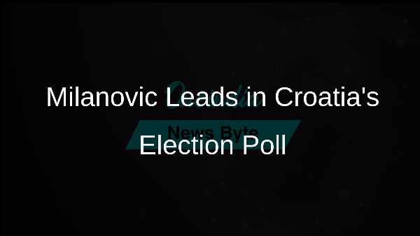 Milanovic Leads in Croatias Election Poll