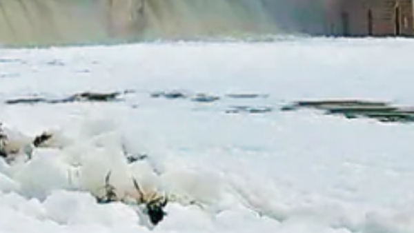 Surplus Water Release Turns Hosur s River Into Toxic Frothy Mess