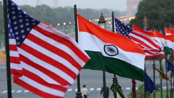 India and US flags India and US flags