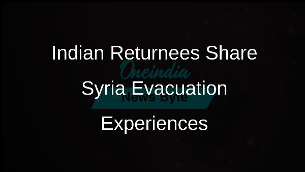Indian Returnees Share Syria Evacuation Experiences