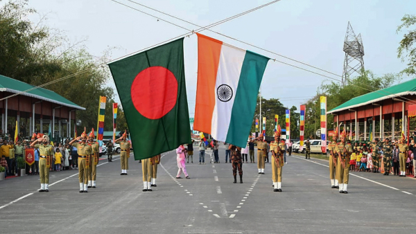 National flags of India and Bangladesh National flags of India and Bangladesh