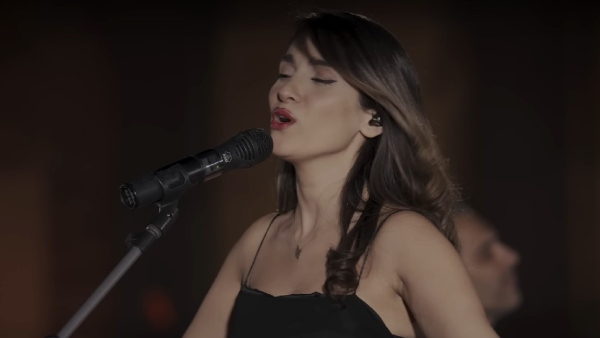 Screenshot from Parastoo s Youtube concert after which she was arrested