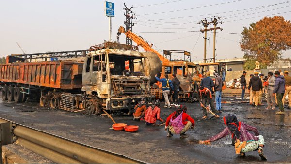 Jaipur LPG Tanker Driver Survive- How