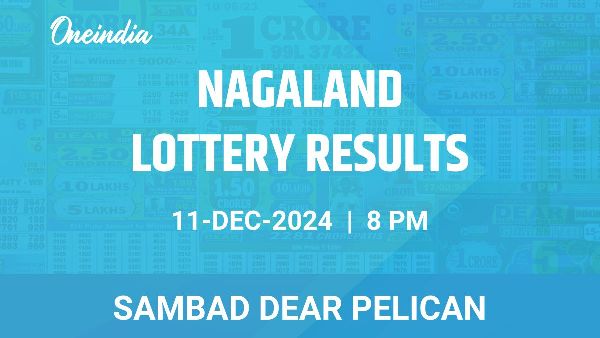 Results of the Nagaland State Lottery Dear Pelican for December 11 at 8 PM