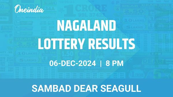 Results of the Nagaland State Lottery Dear Seagull for December 6 at 8 PM