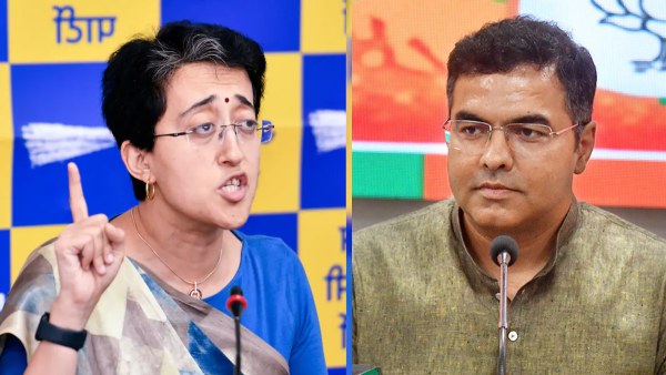 Delhi CM Atishi and BJP Leader Parvesh Verma File Photos