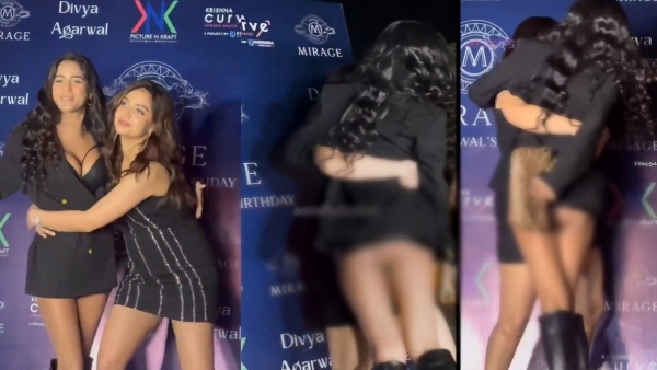 Poonam Pandey Video Viral Actress Oops Moment at Divya Agarwal s Birthday Party Shocks Fans