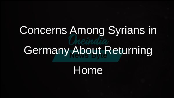 Concerns Among Syrians in Germany About Returning Home