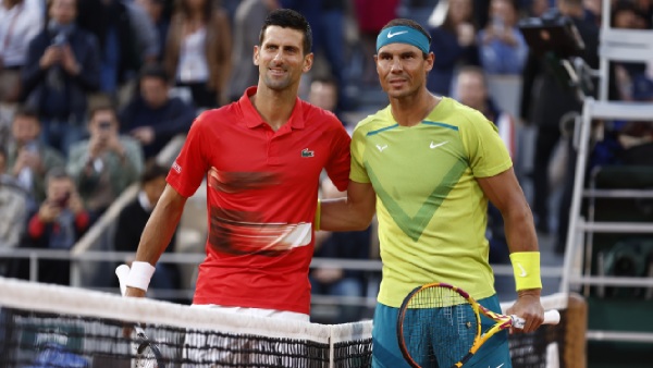 Novak Djokovic and Rafael Nadal