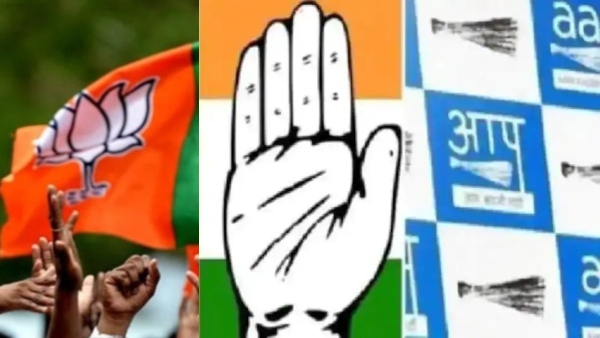 Delhi Elections 2025 AAP BJP Congress Delhi Elections 2025 AAP BJP Congress
