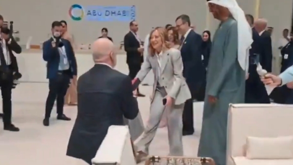 WATCH Video THIS Prime Minister Gets Down On One Knee To Surprise Giorgia Meloni On Her Birthday