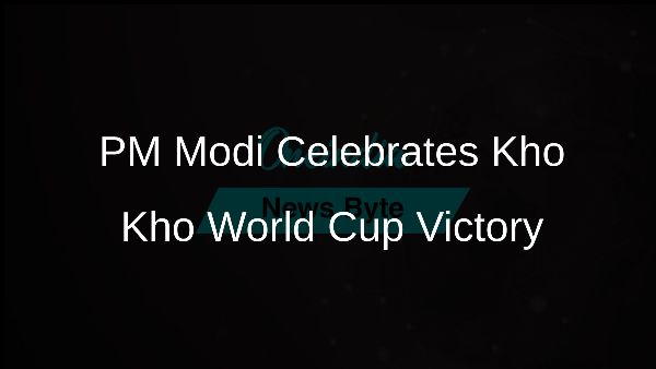 PM Modi Celebrates Kho Kho World Cup Victory