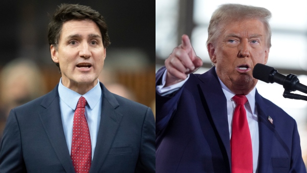 Justin Trudeau And Donald Trump Justin Trudeau And Donald Trump