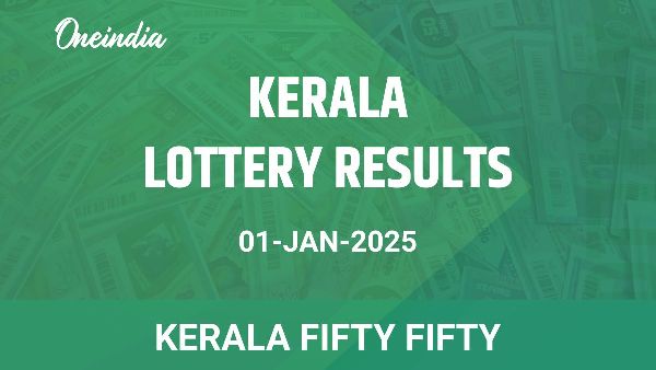 Results of the Kerala State Lottery Fifty Fifty for January 1