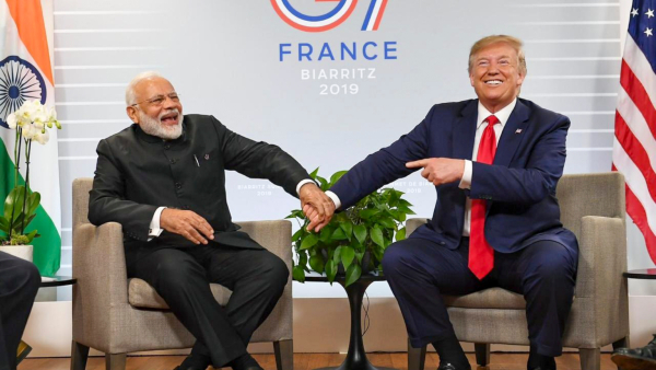 Prime Minister Narendra Modi with US President Donald Trump