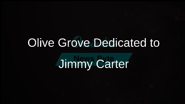 Olive Grove Dedicated to Jimmy Carter