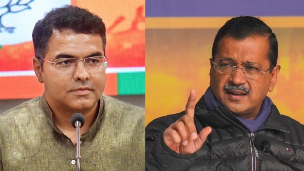 Parvesh Verma and Arvind Kejriwal Parvesh Verma and Arvind Kejriwal